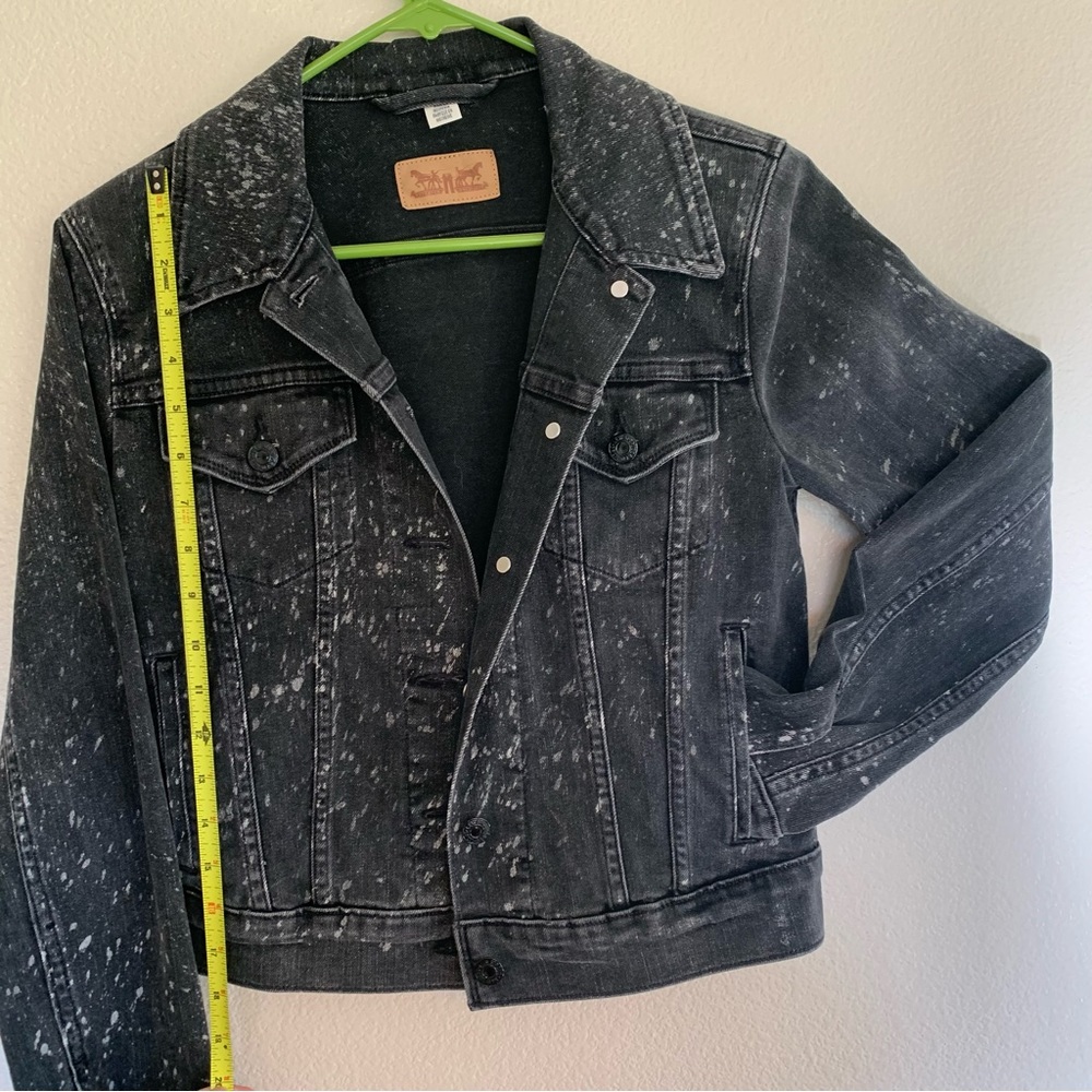 Levi’s jean jacket woman’s black speckled jean jacket - Picture 11 of 15